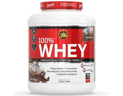 All Stars Pulver Whey Protein 100% Moccachino 2270 g