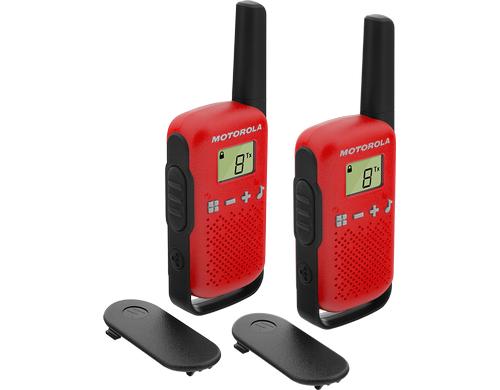 MOTOROLA Funkgerät T42 2er Set, Rot