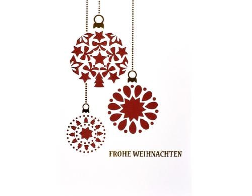 ABC Weihnachtskarte Frohe Weihnachten Format B6, 125x176mm, 1 Stück
