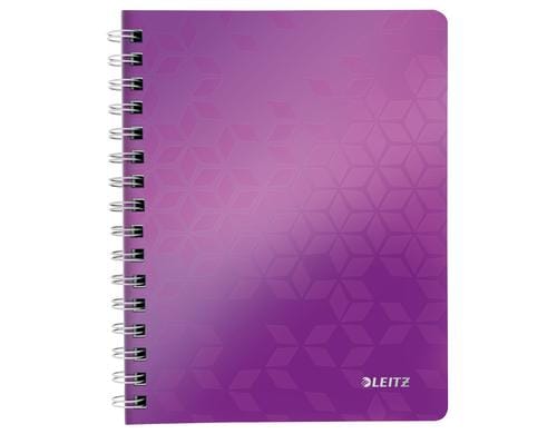 Leitz Collegeblock WOW A5 A5, violett metallic, kariert