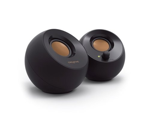 Creative Pebble 2.0 Lautsprecher 3,5 mm Stereoklinke, USB Powered, schwarz