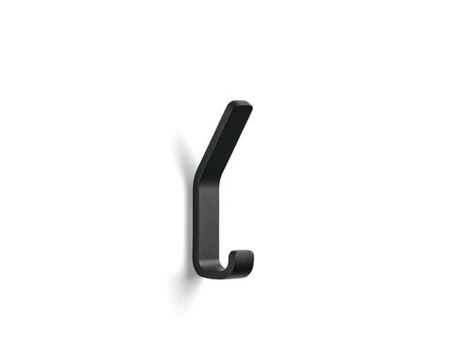 Zone Wandhaken Rime gross schwarz, 11.5cm