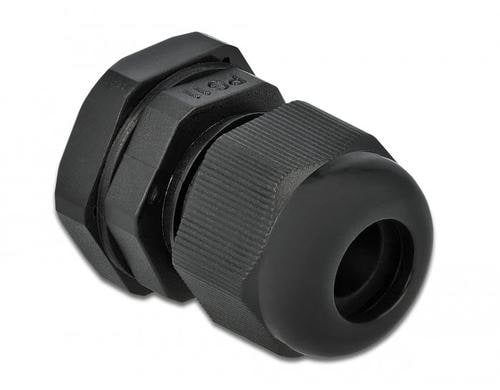 Delock Kabelverschraubung PG11 22mm IP 68, schwarz, 10 Stück
