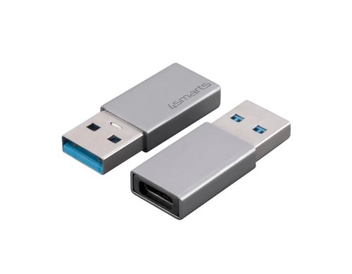 4SMARTS Adapter USB-A auf USB-C, 2er Set USB-A 3.0, 5Gbit/s, 15W