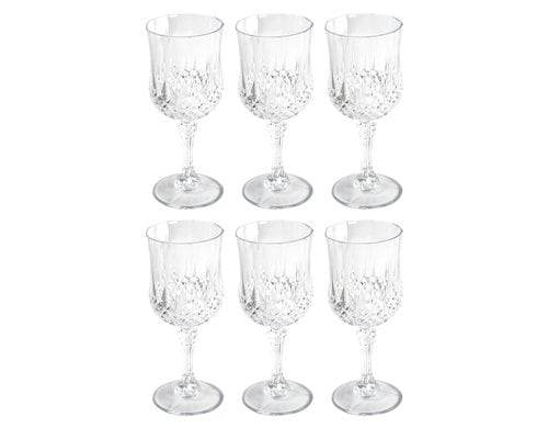 Alpina Weinglas, 200ml, 6 Stück Kristaleffekt, 64gr pro Glas