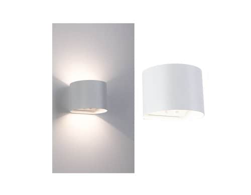 LED Akkuwandleuchte Nyora IP44 3000K 135x1 Nyora IP44 3000K 135x120mm 2x1W Weiss