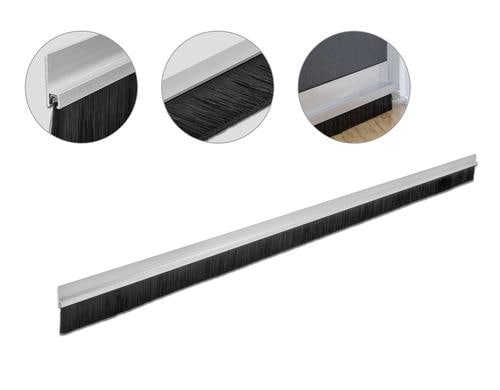 Delock Bürstenstreifen 40mm Alu-profil Gerade, 1m x 40mm