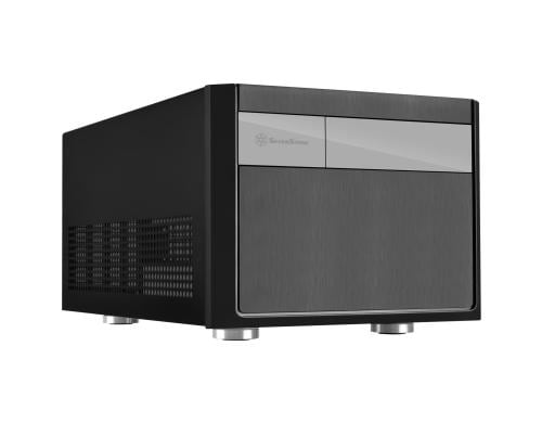 SilverStone Desktop SST-SG11B Stahl-Gehäuse schwarz, 270x212x393mm(BxHxT)