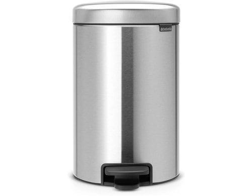 Brabantia NewIcon Treteimer 12 Liter Matt Steel Fingerprint Proof
