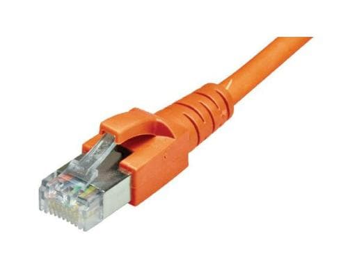 Dätwyler Patchkabel: S/FTP, 1m, orange Cat.6A, AWG26, 10Gbps, 500MHz