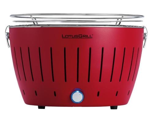 LotusGrill Tischgrill, feuerrot 32 cm Grillfläche, mit USB