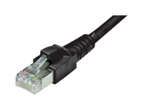 Dätwyler Patchkabel: S/FTP, 0.5m, schwarz Cat.6A, AWG26, 10Gbps, 500MHz