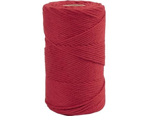 Creativ Company Macramé Kordel Rot 2mm, 330g, 198m
