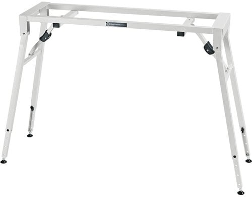 K&M 18953 Stagepiano-Klapptisch weiss höhenverstellbar, weiss