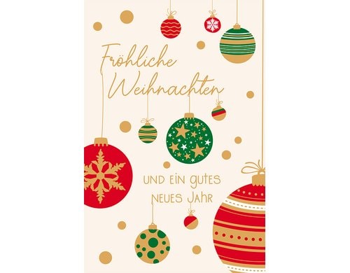 ABC Weihnachtskarten-Set Format A6, 105 x 148 mm, 6 Stück