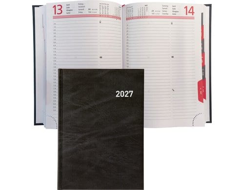 Biella Geschäftsagenda 2027 Registra Plus 14.5 x 20.5 cm, 420 Seiten, 1 Tag pro S.