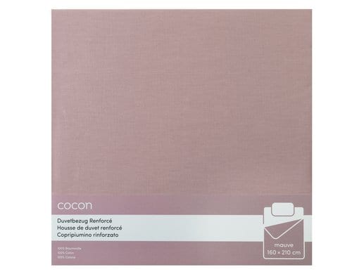 COCON, Duvetbezug Renforcé 160 x 210 cm, Ma 160x210 cm, mauve