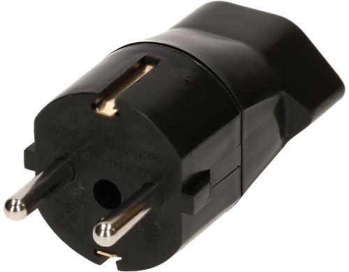 Max Hauri Reiseadapter Schuko / Typ23 schwarz, 3-polig