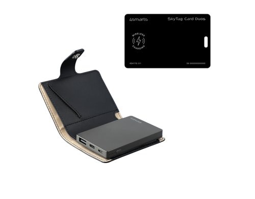 4SMARTS Standort-Finder SkyTag Card Duos ReCharge / PowrWallet Set