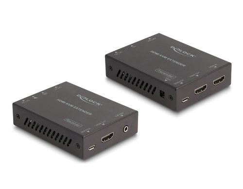 Delock HDMI Extender Set über Cat.6 Kabel 4K 60Hz, 70m