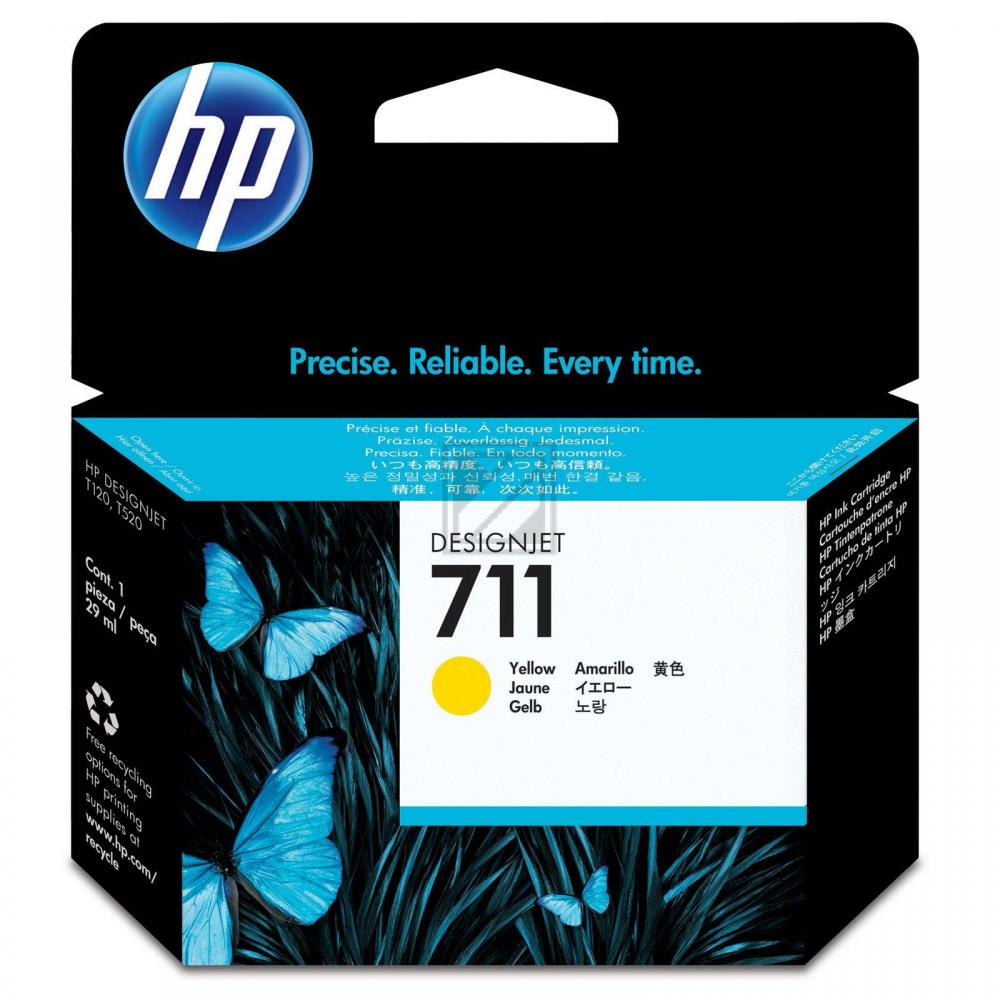 HP Tinte Nr. 711 - Yellow (CZ132A) Tintenvolumen 29ml