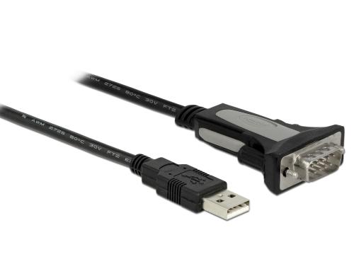 Delock Adapter USB-A zu Seriell DB9 RS-232 3 m, schwarz