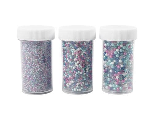 Creativ Company Dekoperlen Größe 0,6-0,8+1,5-2+3 mm