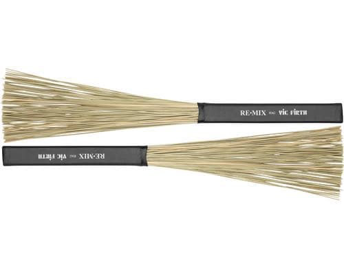 Vic Firth VFRM2 Remix Brush RM2 Besen, Paar, African Grass