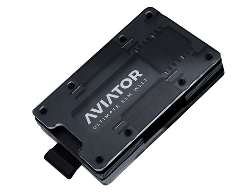 Aviator Wallet SLIDE No cash clip fusion black