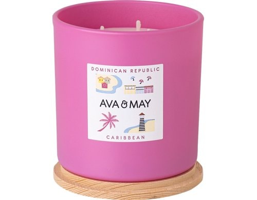 AVA & MAY Duftkerze Dominican Republic,380g 10.9x11.5 cm (DxH), 100% Sojawachs