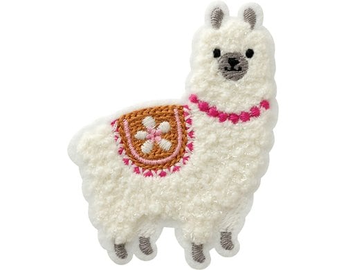 Monoquick Aufbügelbild Midi Alpaka flauschig 7 x 5.7 cm