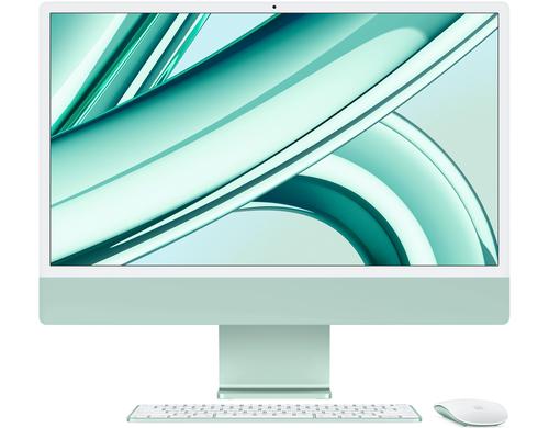 24 iMac (M3, 4 Ports), 8C/10C, Grün 8GB, 256GB, GbE, MM, MK TID, CH