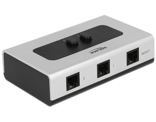 Delock 2Port RJ-11 Switchbox Für 2 Telefon, oder Fax und Telefon