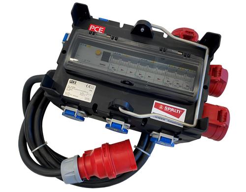 Spälti  Baustromverteiler 63A mit Zul 5m 2xCEE16/5,1xCEE32/5, 6xT23, 2x16A/C 3P