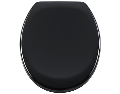 diaqua WC-Sitz BARBANA Schwarz aus Duroplast mit Absenkautomatik