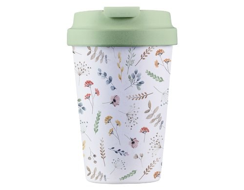 bioloco Kaffeebe. Easy C.-Watercolorflowers 350ml, wiederverschliessbarer Deckel