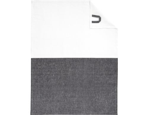 Cawö Geschirrtuch Cuisine Duo 50x70cm, Schwarz/Weiss