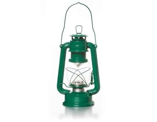 Balthasar Sturmlaterne LED, Dunkelgrün 16x24 cm (DxH), Metall, Glas