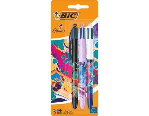 BIC 4 Colours Hydro Blister mit 3 Stück