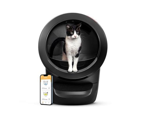 Litter Robot 4 mit Stufe Schwarz selbstreinigende Katzentoilette