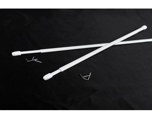 Casa Leon Vitragenstange, 60-80 cm 2 Stück, ausziehbar, inkl. Schraubhaken