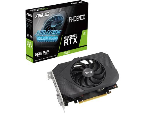 ASUS PH RTX3050 8G V2, 8GB DDR6, PCI-E 4.0 GeForce RTX3050, 3x DP, 1x HDMI