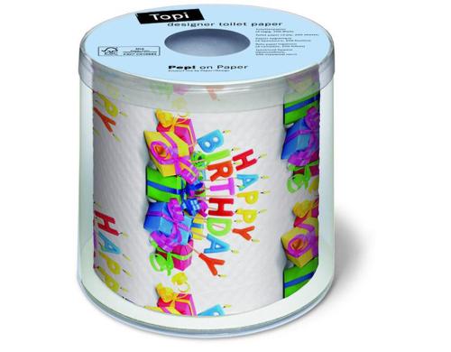 Paper + Design Toilettenpapier Happy B-day 1 Rolle à 200 Blatt
