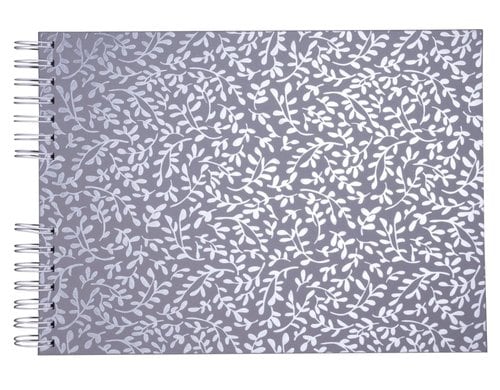 Exacompta Spiral-Fotoalbum AutentiK rosa 32x22cm, 250g/m2, 50 Seiten, blaugrau