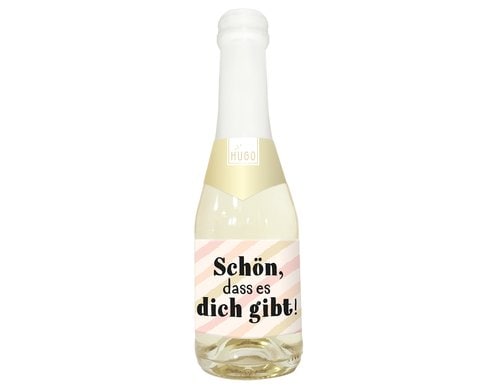 Grafik Werkstatt Hugo-Flasche 0.2l Schön, dass es dich gibt!