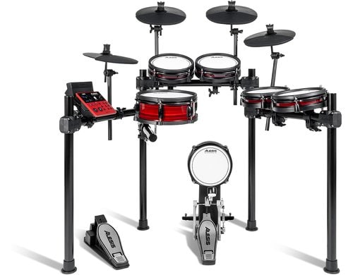 Alesis Nitro Max Pro xl 10-teiliges E-Drum Komplettset, Mesh, BT