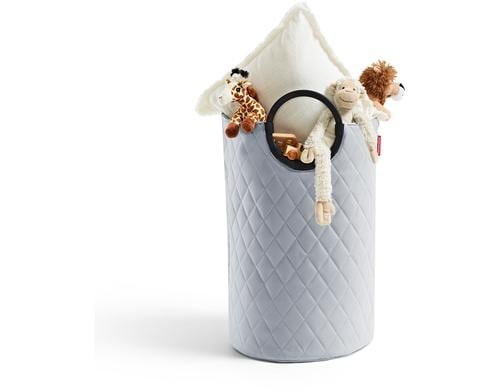 Reisenthel Wäschekorb Frame Rhombus, Light Grey M,30L,32.5x55cm(DxH),recycelt Polester
