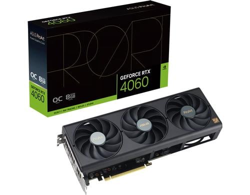 ASUS PROART RTX4060 O8G, GDDR6X GeForce RTX4060, 3x DP, 1x HDMI