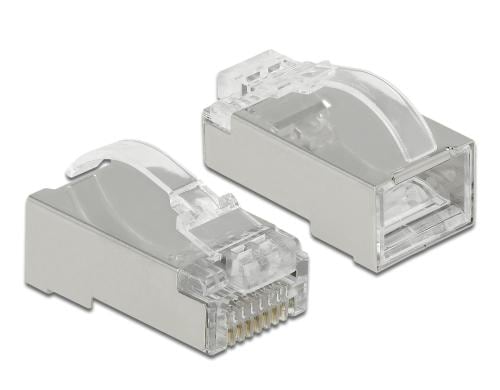 Delock RJ45 Stecker, STP, Cat.6, 20 Stück RJ45 Crimp+Cut+Curve Stecker