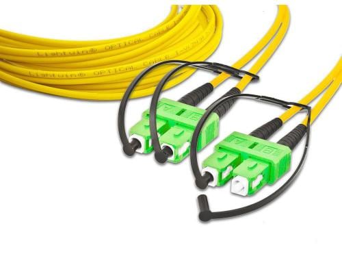 Lightwin LWL HQ Duplex Patchkabel, 5m Singlemode 9/125µm, SC/APC-SC/APC, OS2